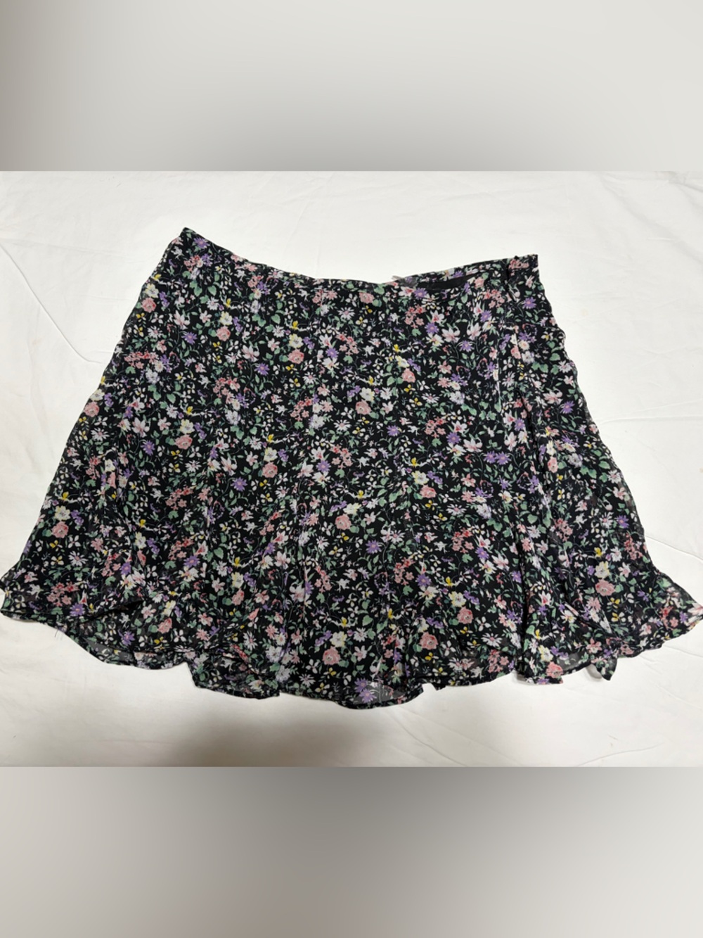 Dress Forum Black Floral Mini Skirt